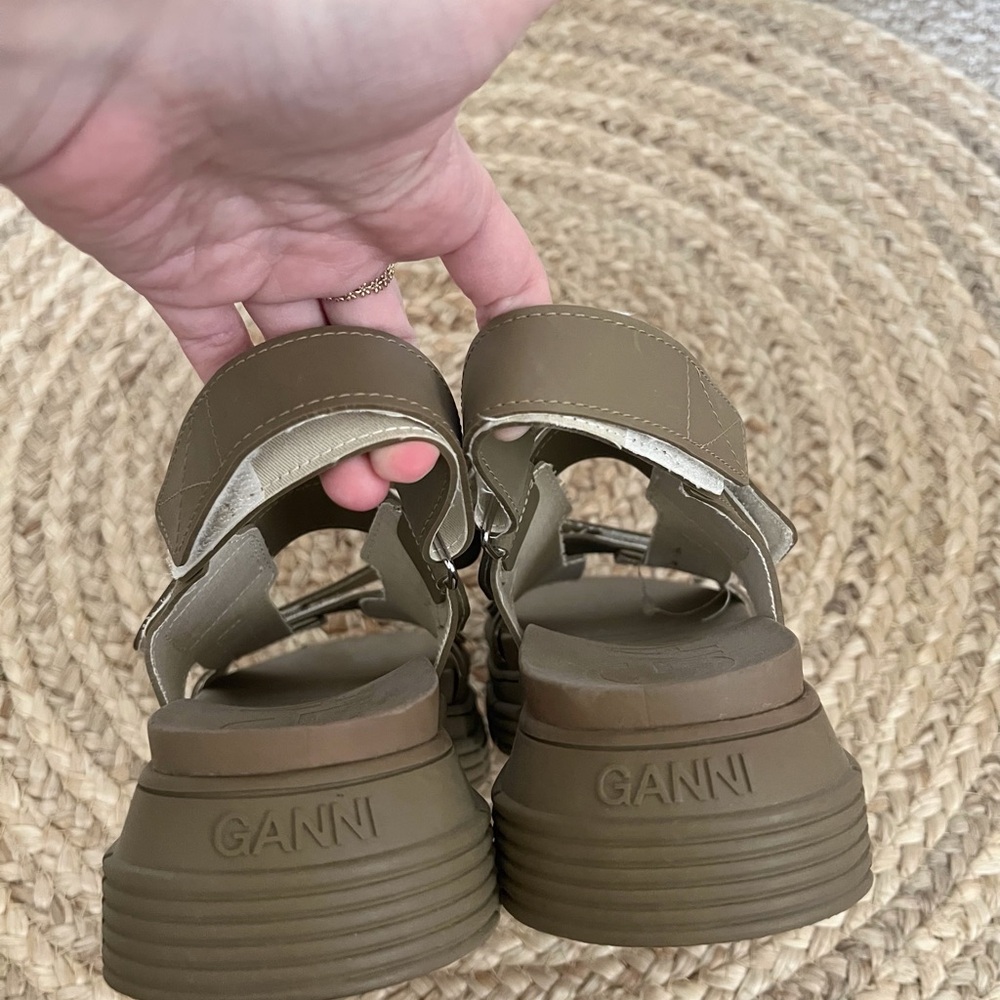 GANNI Recycled Rubber Trekking Sandals‎ US Women’s 6 - Picture 4 of 8